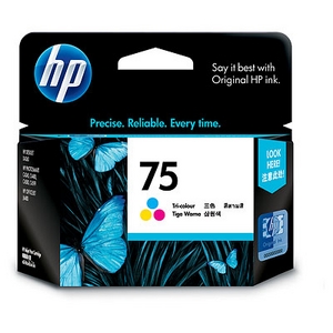 muc in hp 75 tri color inkjet print cartridge cb337wa